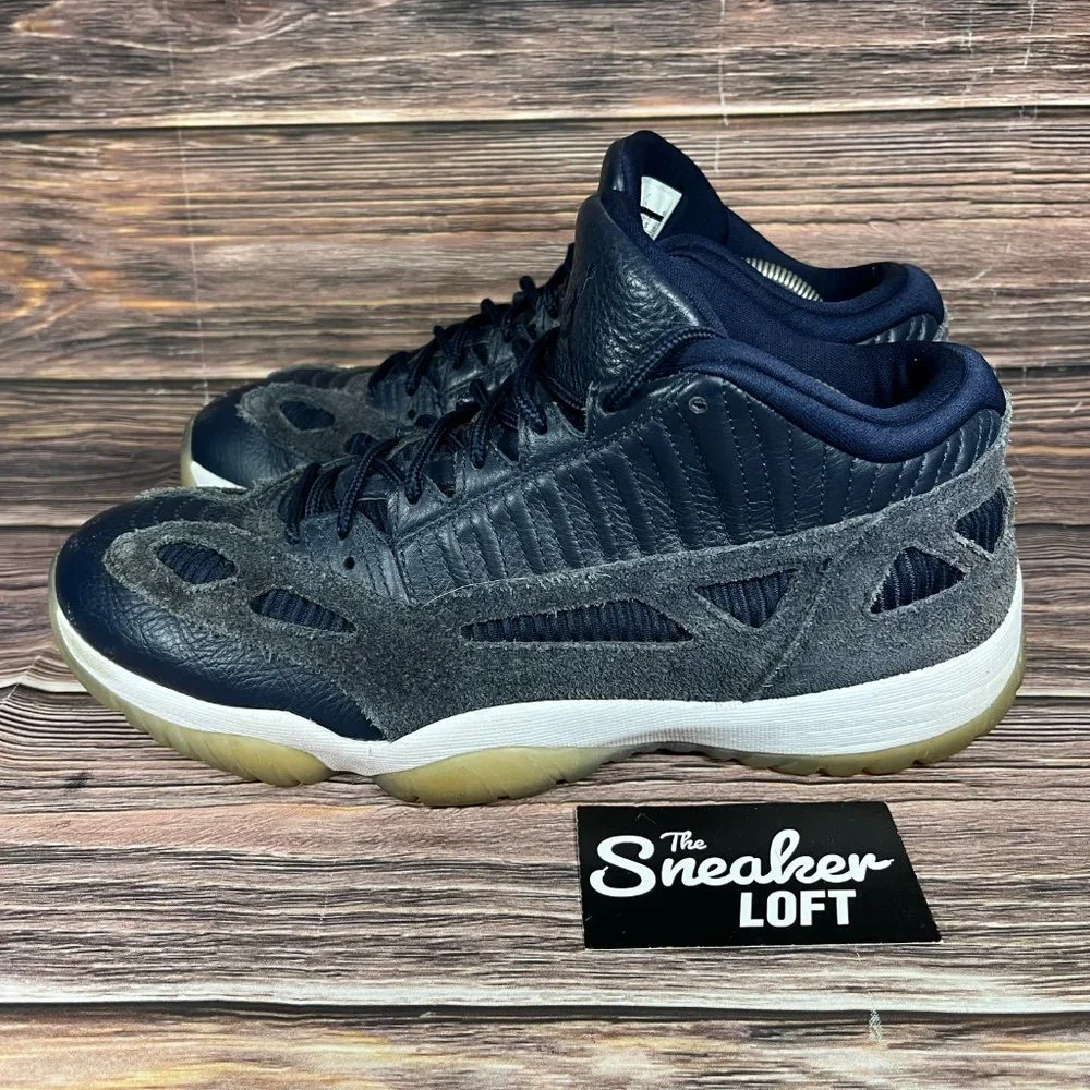 Jordan 11‎ Men's Retro Low IE Obsidian Men's Athletic Basketball Shoes